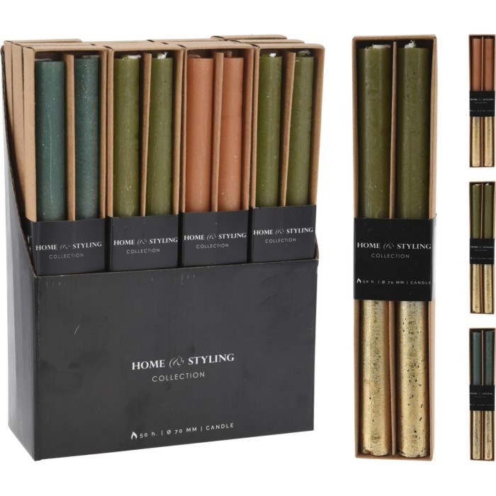 SET 2 CANDELE STELO D2 H25 3CO